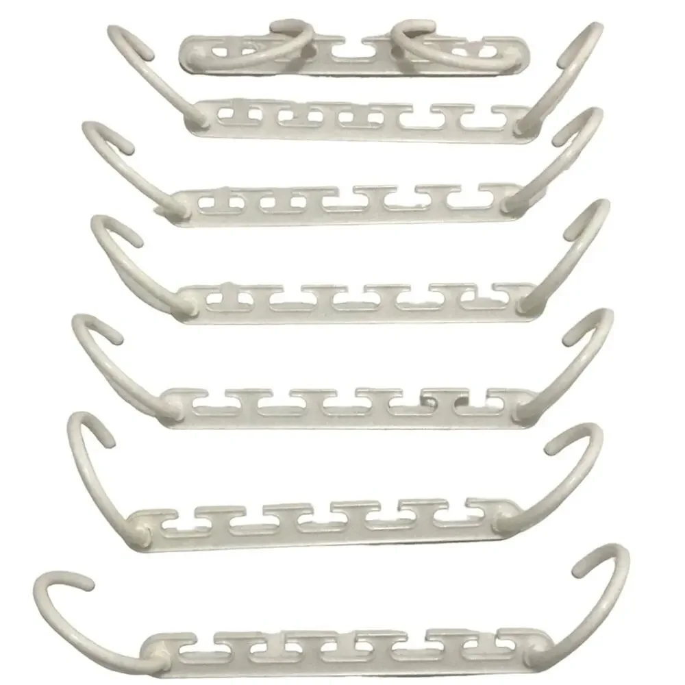 Plastic Multi space saving cascading hanger's pack of 7 - Picture 2 of 2